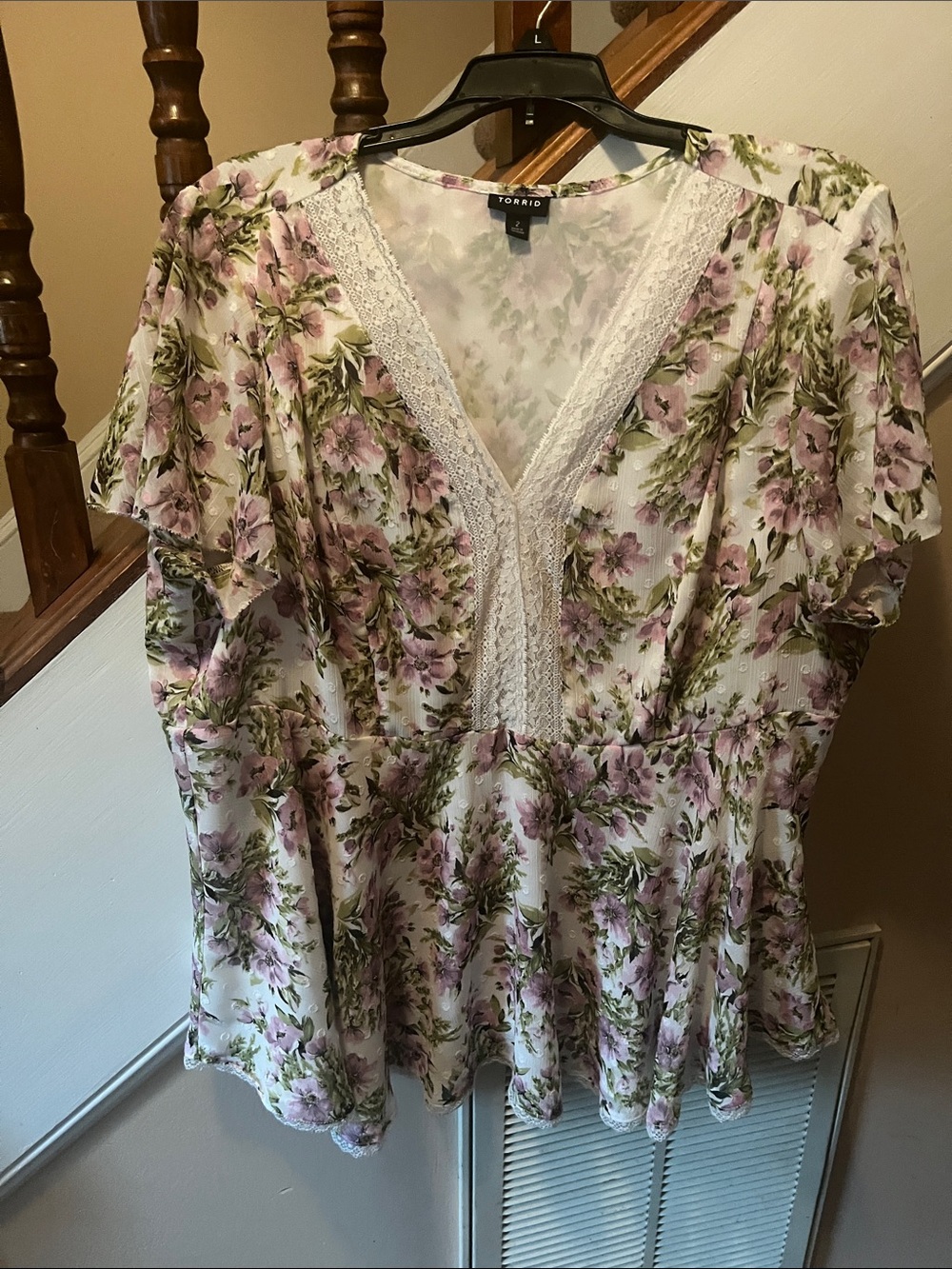 Torrid Floral Blouse size 2